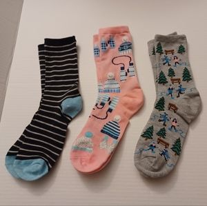 4/$40 3 New Pairs of Women's Socks - Small/Medium